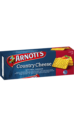 Arnotts Country Cheese Crackers 250g (BB May 2024)