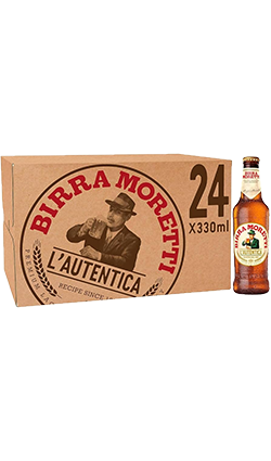 Birra Moretti L'Autentica 4.6% 24pk 330ml BOTTLES