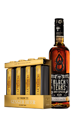 Black Tears Cuban Spiced Rum 700ml + Le Tribute Ginger Beer