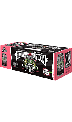 Brookvale Union Vodka Lemon Lime Bitters Low Sugar 330ml 10pk