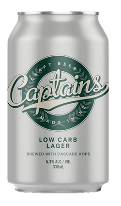 Captains Low Carb Lager 330ml 6pk Cans