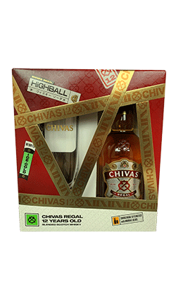 Chivas Regal 12YO 700ml + Highball Glass