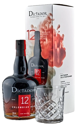 Dictador 12YO + Glass 700ml