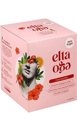 Elta Ego 0% Sugar Cosmopolitan Non Alc 250ml 4pk CANS