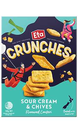 Eta Crunchies Sour Cream & Chives 160gm
