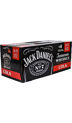 Jack Daniels & Cola 330ml 8Pk CANS (BB end April)