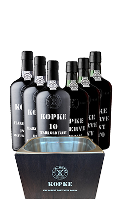 Kopke 10YO x3 & Kopke Reserve x3 + Ice Bucket