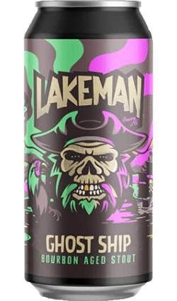 Lakeman Ghost Ship Bourbon Aged Stout 440ml Can