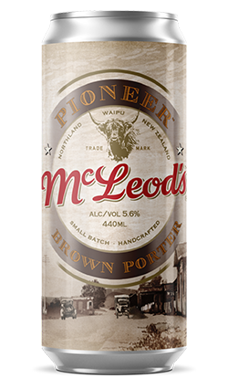 DAMAGED McLeods Pioneer Brown Porter 440ml Can