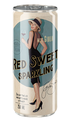 Miss Giulia RED Sweet Sparkling 250ml Can
