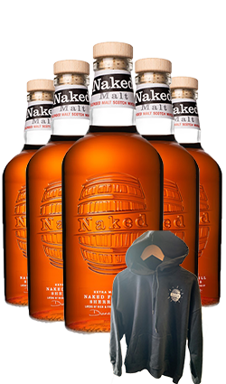 Naked Malt 700ml 6 Pack + Hoodie ( M )