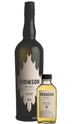 Thomson Two Tone Blend NZ Whisky 700ml  + Manuka Smoke 100ml