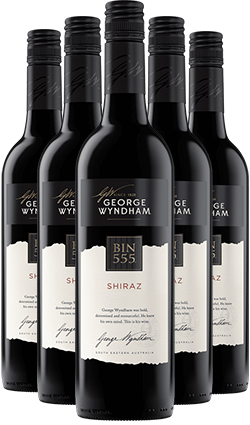 Wyndham Estate Bin 555 Shiraz SIX PACK 2021 750ml