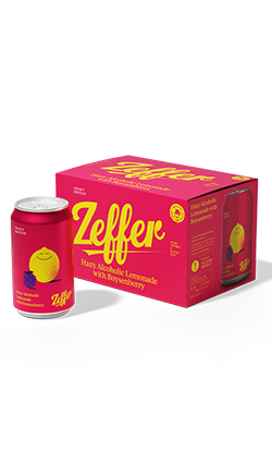 Zeffer Hazy Alcoholic Lemonade w/ Boysenberry 5.0% 330ml 6pk CAN