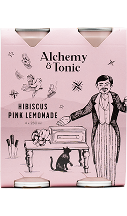 Alchemy & Tonic Hibiscus Pink Lemonade 4 x 250ml