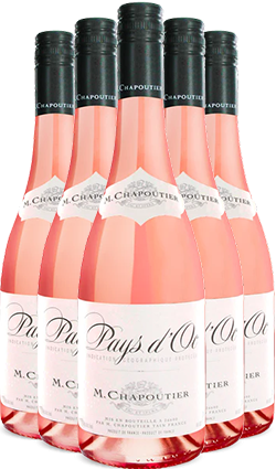 Chapoutier Pays doc Rose SIX PACK 23 750ml