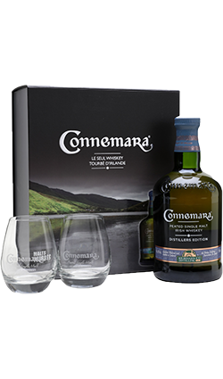 Connemara Distillers Edition + glasses 700ml