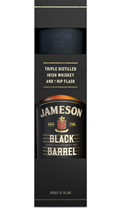Jameson Black 700ml + Hip Flask