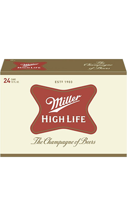 Miller High Life 355ml 24pk Cans (due April)