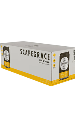 Scapegrace Gin Soda & Yuzu Lemon 330ml 10pk