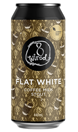 8 Wired Flat White Coffee Milk Stout 440ml