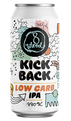 8 Wired Kick Back Low Carb IPA 5.2% 440ml