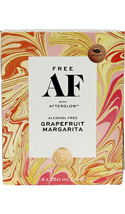 DAMAGED AF Pink Grapefruit MARGARITA 250ml 4pk Cans BB 18.04.26