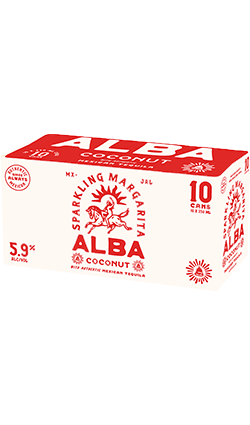 DAMAGED Alba COCONUT Margarita  250ml 10pks  (LOOSE CANS)