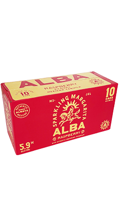 Alba Raspberry Sparkling Margarita 5.9% 250ml 10pk