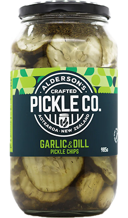 DAMAGED Alderson's Garlic & Dill Pickle Chips 985gm BB02/26