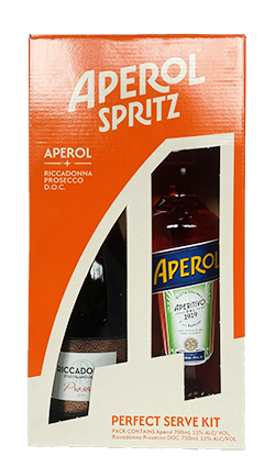 Aperol Spritz Pack - 1 x Aperol 700ml & 1 x Riccadonna Prosecco 750ml