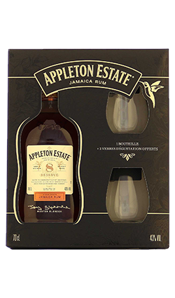 Appleton Est 8YO Rum + Glasses 700ml