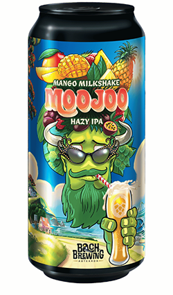 DAMAGED Bach Brewing Moojoo Mango Milkshake Hazy IPA 440ml BB 12/25