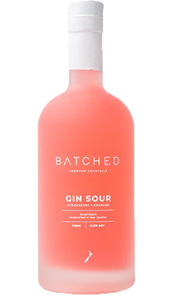 Batched Strawberry & Rhubarb Gin Sour 725ml