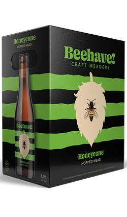DAMAGED Beehave Honey Cone 330ml 6pk BB 10/25