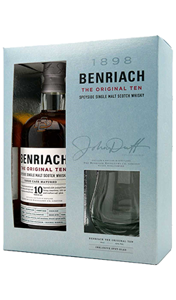 DAMAGED-Benriach 10YO 700ml + Glass