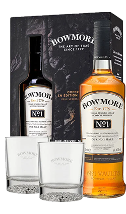 Bowmore No. 1 700ml + 2 Glasses