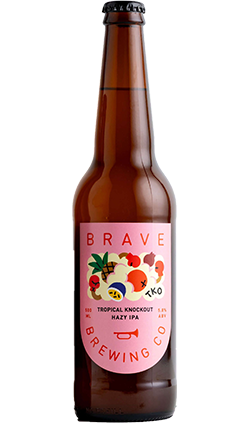 Brave Brewing Tropical Knockout Hazy IPA 500ml