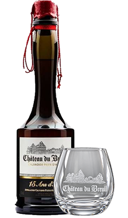 Breuil Calvados 15YO 700ml with Glass