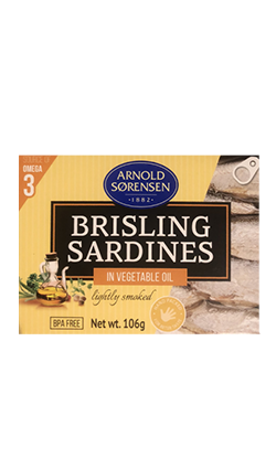 Brisling Sardines Lightly Smoked 106gm