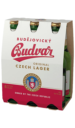 Budvar Czech Lager 330ml 6pk Botlles