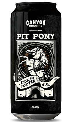 CANYON Pit Pony English Porter 5.5% 440ml CAN