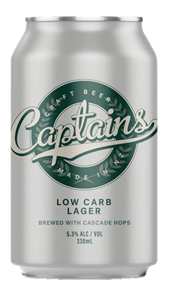 DAMAGED Captains Low Carb Lager 330ml 6pk Cans BB 11/25
