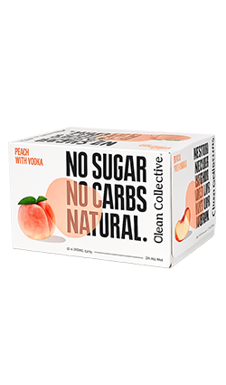 Clean Collective Peach 12pk Cans 250ml