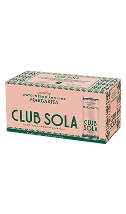Club Sola Watermelon & Lime Margarita 250ml CAN 10pk