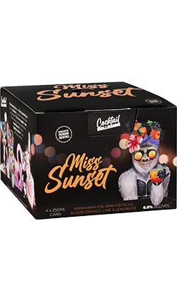Cocktail Collusion Miss Sunset 250ml 4pk Cans