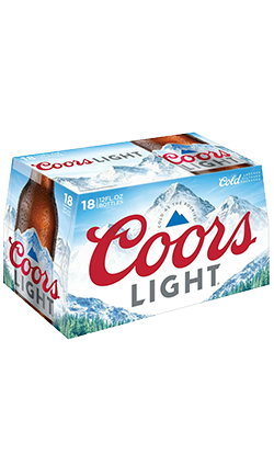 Coors Lights 355ml 18pk Bottles
