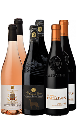 Cotes Du Rhone Mixed SIX PACK (wine retail for $138)