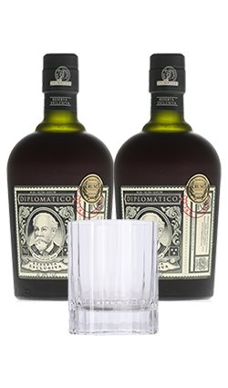 Diplomatico Reserva Exclusiva 700ml x 2 + Glass