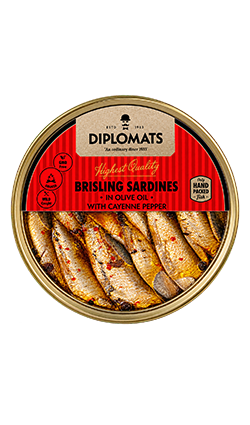 Diplomats Sardines with Cayenne Pepper 160gm